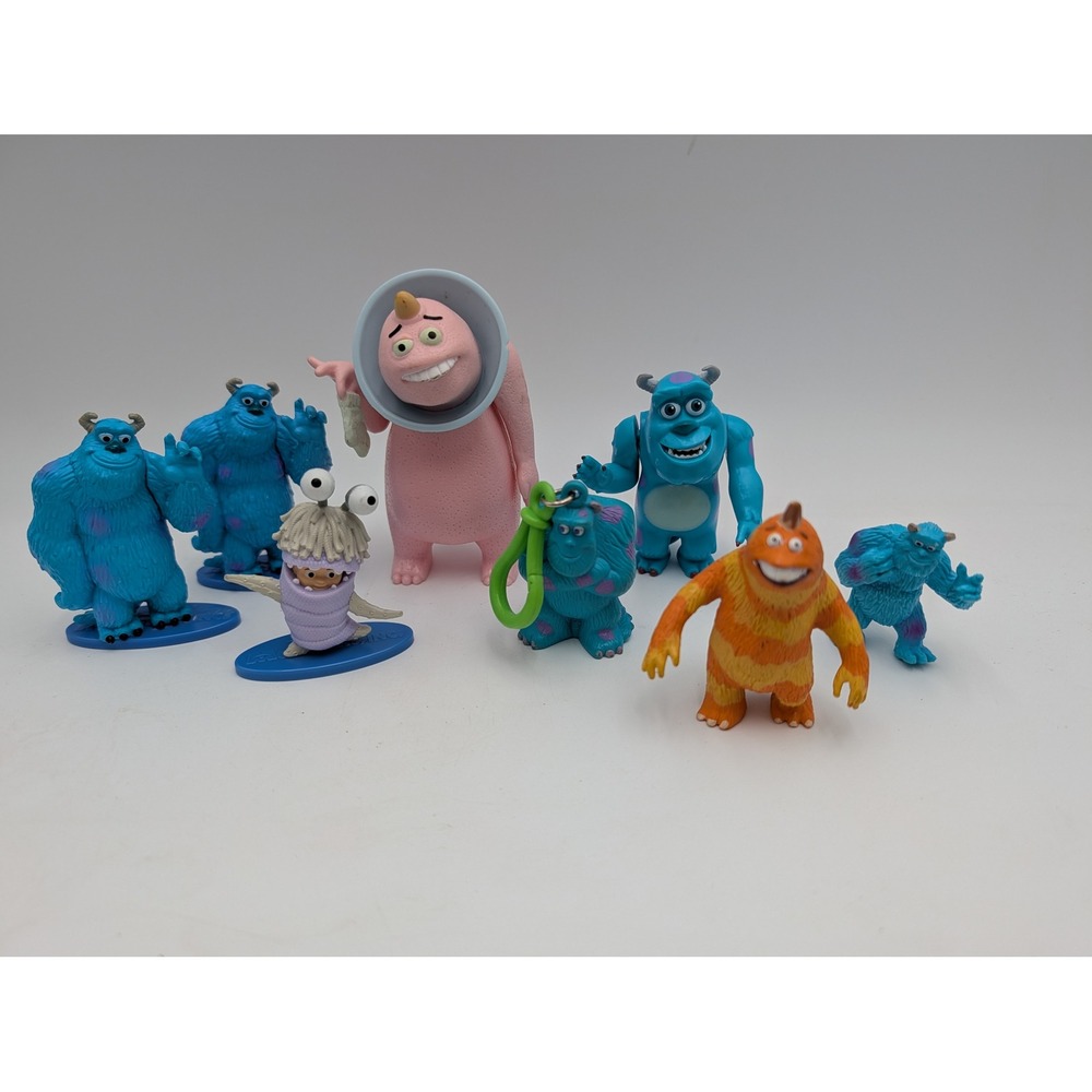 Disney Pixar Monsters Inc Figure Lot Sulley Boo George Sanderson Lot Cake Topper